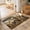 Brown, variant on Desert Sunset Washable Small Entryway Area Rugs 2'x3', Lion Elephant Tree Giraffe Boho Washable Throw Rug Non-Slip Sturdy Edge Binding Carpet for Front Door Floor Room Entry