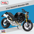 thumbnail image 1 of Maisto 1:12 Ducati Monster 696 Alloy Racing Motorcycle Model Simulation Diecast Metal Toy Street Motorcycle Model Childrens Gift, 1 of 6
