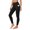 Black, variant on Xinsrenus Women's High Waist Stretchy Capri Yoga Leggings Wide Elastic Waistband Pants Workout Outdoor Casual Bottoms