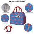 thumbnail image 4 of Lunch Bag Lunch Box for Women Reusable Insulated Lunch Bags,Water-Resistant Cute Crab and Lobster Sealife Pattern Cooler Lunch Tote Bag, Large Capacity for Work Travel Picnic, 4 of 6