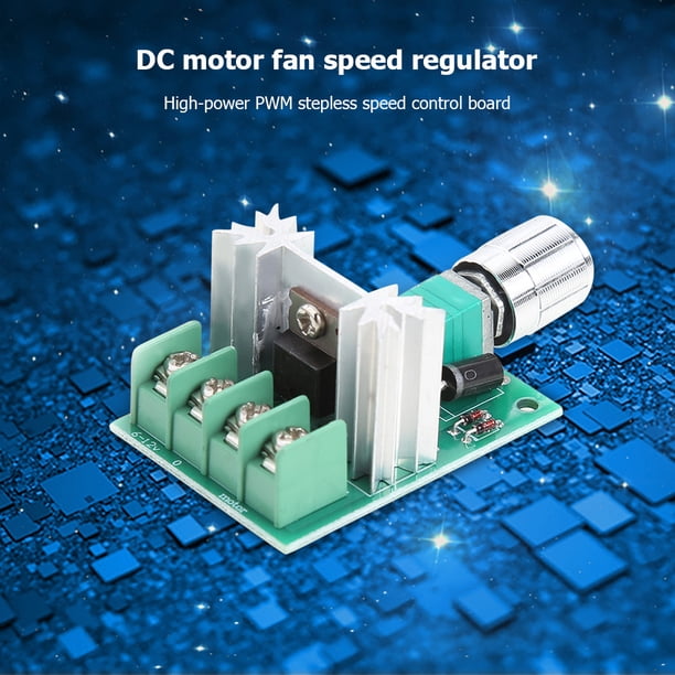 Módulo Controlador De Velocidad Del Motor De Cc 6V 12V 6A PWM Módulo de controlador de velocidad del regulador de velocidad del motor de CC sin polaridad