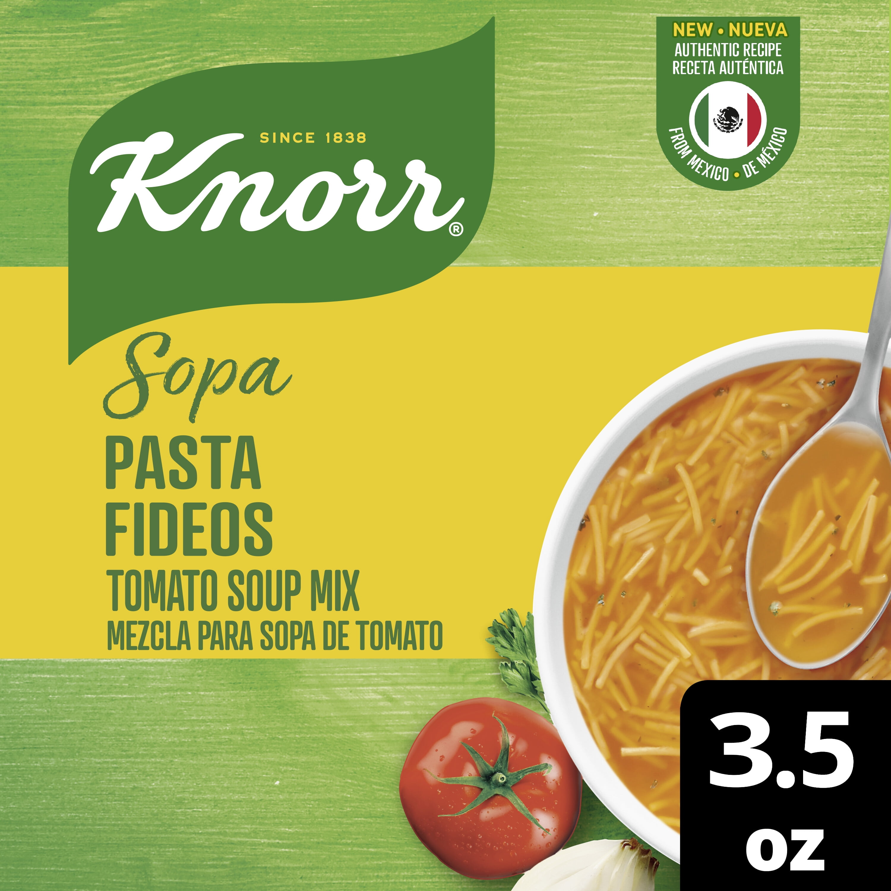 (6 pack) Knorr Sopa Tomato Based Pasta Soup Mix, 3.5 oz Pouch