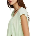 thumbnail image 4 of FREE PEOPLE Womens Green Cap Sleeve Scoop Neck Trapeze Top Size: S, 4 of 5