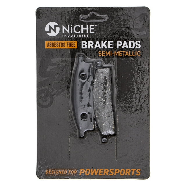 Niche Front Brake Pad Set for Yamaha TTR125 Semi-Metallic Motorcycle 519-KPA2319D
