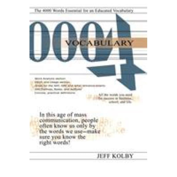 Pre-Owned Vocabulary 4000: The 4000 Words Essential for an Educated Vocabulary (Paperback) 1889057568 9781889057569