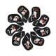 thumbnail image 3 of 9 fundas para cabezas de hierro de golf de PU, accesorios creativos para golf, protección para principiantes Negro, 3 of 8