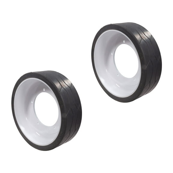 (2 Pack) JLG 4520676 Non-Marking Rubber Scissor Lift Tire/Wheel Assembly - Fits 2030ES, 2630ES