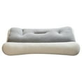 thumbnail image 2 of Fiudx Cama Ortopédica Ergonómica, Diseño Cilíndrico Blanco, Favorece La Alineación Del Cuello y La Columna, Transpirable y Cómoda, Funda de Almohada Lavable a Máquina, Compatible con Todas Las Posici, 2 of 4