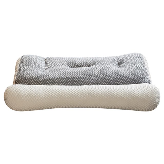 Ergonomic Orthopedic Pillow For All Sleeping Positions Cylindrical White 18.9 in x 29 in With Removable Machine Washable Cover