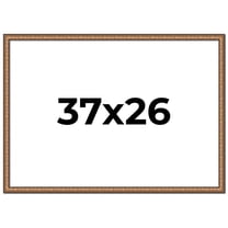 37x26 Frame Gold Real Wood Picture Frame Width 1.25 inches | Interior Frame Depth 0.5 inches |