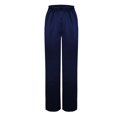 thumbnail image 5 of BLOCLOALO Baggy Pants Flowy Pants Women's Satin Pajama Pants Wide Leg Sweatpants Elastic Waist Summer Casual Sports Trousers with Pockets Loose Pants Palazzo Pants Elastic Waist Pants Bu1 S, 5 of 7