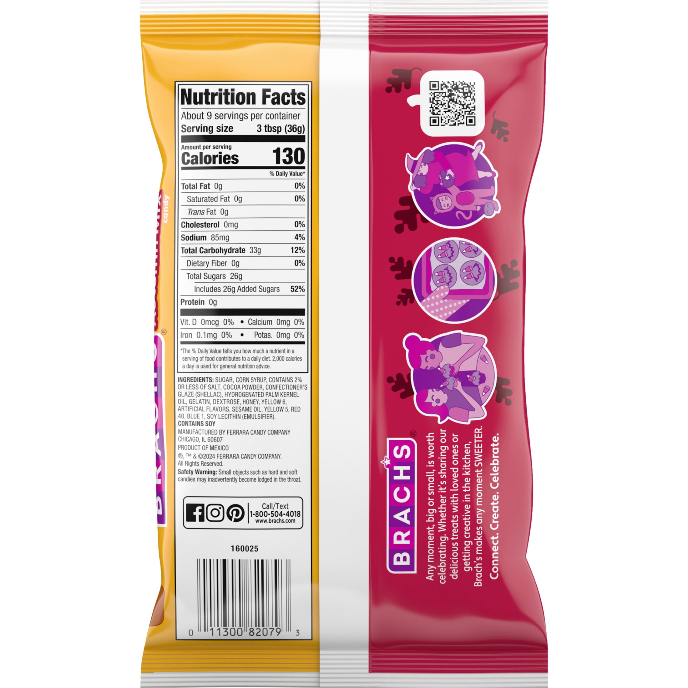 Brach's Mellowcreme Autumn Mix Candy, Halloween Candy, Fall Treats, 11 Ounce Bag
