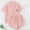 Pink, variant on Ayolanni Womens Pajamas Sets 2 Piece Button Down Short Sleeve Tops and Shorts Pjs Solid Comfy Summer Loungewear with Pockets Lounge Sets L