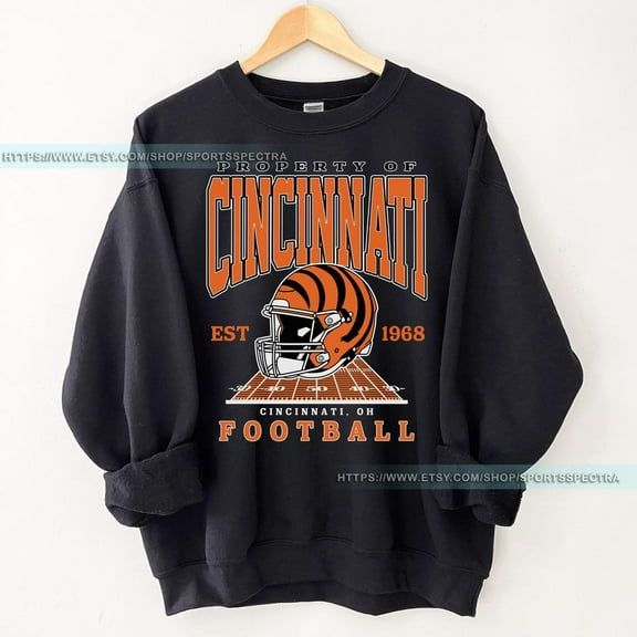 Cincinnati Football Vintage Sweatshirt, Cincinnati Football Game Day Sweater