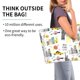 thumbnail image 2 of Fotbe New York Bolsa Tote Estética de Lona con Estampado para Mujer - Bolsa Reutilizable de Hombro Casual para Vacaciones, Compras, Trabajo y Gimnasio, 2 of 8