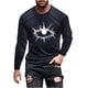 thumbnail image 2 of Amzcrzy - Sudadera Para Hombre, Estilo Casual, Con Estampado Deportivo, Manga Larga, Cuello Redondo, Color Azul Marino, 5Xl, 2 of 5