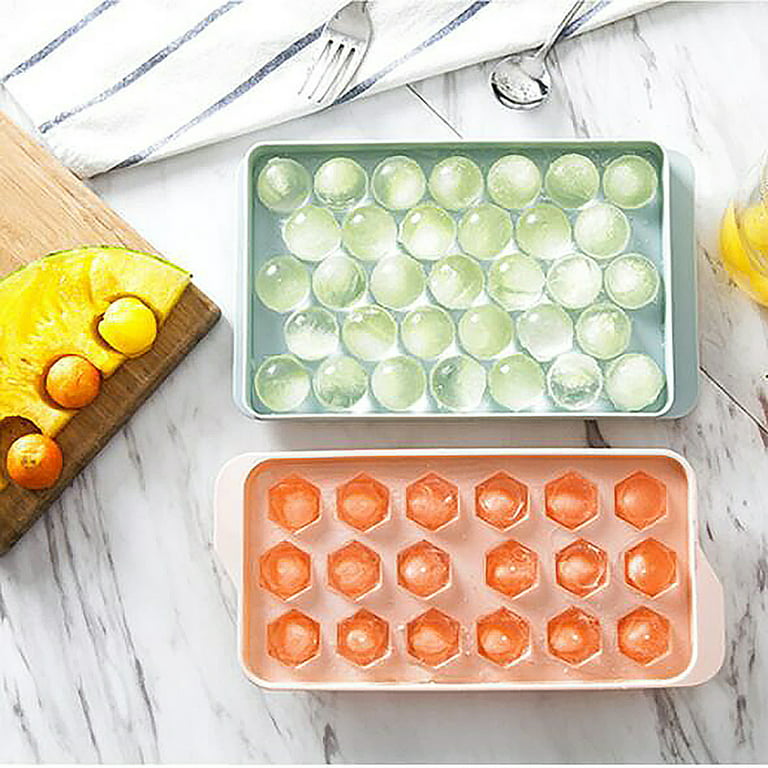 Easy Release Small Sphere Ice Ball Box Bin Molds Tray for Freeze Whiskey Maker  Round Ice Cube Tray with Lid - China Ice Tray and Ice Maker price