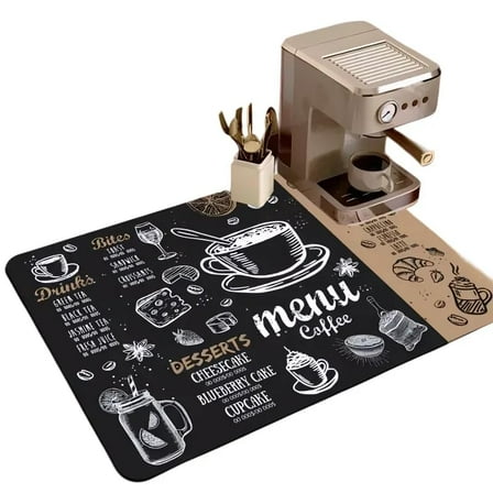 Large Dish Drying Mat for Kitchen Counter, Absorbent Dish Drying Pad,Large Size Dishes Drainer Mats for Countertops, Sinks, Draining Racks