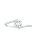 thumbnail image 4 of Rosec Jewels Certified Lab Grown Diamond Promise Engagement Ring - 5 mm - EF-VS Quality, 14K White Gold, US 10.00, 4 of 8