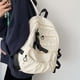 thumbnail image 5 of Mochila escolar con lazo plisado y personalidad de contraste de colores bonitos con estilo de animación para chicas y estudiantes, 5 of 6