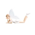 thumbnail image 2 of Dserhfy Flower Fairy Figurine Wedding Birthday Cake Topper Dollhouse Ornament Desk Decor, 2 of 8