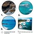 thumbnail image 3 of Designart "Finding Paradise in the Caribbean II" Landscapes Floater Framed Wall Art Living Room, 3 of 7