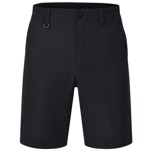 Weilanxin Men's Shorts Golf 9" Casual Elastic Waist Quick Dry Flat Front Travel Hiking Cargo Shorts