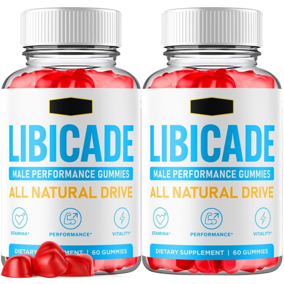 Libicade Gummies Advanced Formula All Natural Vitamin Supplement 120 Gummies