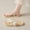 Beige, variant on Sandals for Women Beach Fashion Womens Sandals Solid Color Womens Shoes Beige 41