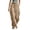 Khaki, variant on Women's Elastic Waist Oversized Wide Leg Cargo Pants,Big Flap Side Pocket Loose Baggy Trousers for Street Hip Hop Wear Army Green XXXL
