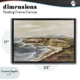thumbnail image 4 of Stupell Industries Transitional Rocky Coast Expression Black Floating Frame Canvas Art, 25 x 17, by Silvia Vassileva, 4 of 8