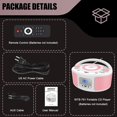 thumbnail image 6 of Portable CD Player Boombox with  FM Radio Stereo Remote Control USB AUX Input Programmable Audio 4  AC Battery Powered, 6 of 7