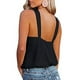 thumbnail image 3 of Top con tirantes,Camiseta sin mangas con tirantes para mujer Camiseta sin mangas para mujer Chaleco de color sólido Máxima comodidad, 3 of 7