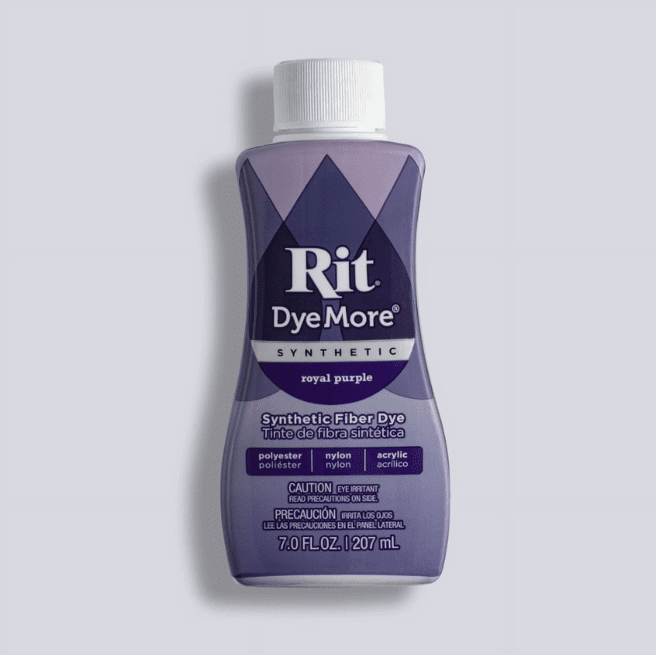 (3 pack) Rit DyeMore Synthetic Fabric Dye – 7 fl oz Bottle, Color for Polyester, Nylon & Acrylic Surfaces- Royal Purple