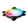 thumbnail image 4 of Cooler Master MasterFan MF120 Prismatic Addressable RGB 120mm Fan with Radiant Crystalline Lighting Effect - Crystallized Loop with Tri-Loop ARGB Lighting, 24+6 Individually controlled ARGB LEDs, 4 of 5