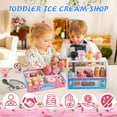 thumbnail image 5 of Faburo Wooderma Ice Cream Toy, Wooden Ice Cream Play Set, Ice Cream Set for Kids, Wooden Play Food Play Food, Pretend Play Toys, Gift for Girls Boys 3 4 5 6 Year Old, 5 of 8