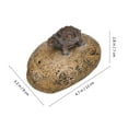 thumbnail image 2 of CTIRCHIU Outdoor Garden Key Storage Box Featuring Lifelike Turtle and Stone Design Resin Material, 2 of 6