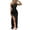 Black, variant on JASGARDE Women's Sexy One Shoulder High Split Cocktail Wedding Party Maxi Dress