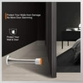 thumbnail image 5 of 2 Pack Spring Door Stops Brushed Satin Nickel- 3-1/4" Flexible Spring Door Stopper with White Rubber Bumper Tips, 5 of 5