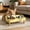 Yellow47, variant on Tuvgenk Elevated Cat Bowl, 4"x12"x7", Whisker Fatigue, Pink, Splash Proof, 2 Stainless Steel Pet Food Bowls for Small to Medium Size Dogs, Indoor