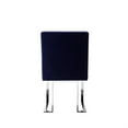 thumbnail image 4 of Boly 19 Inch Dining Chair, Set of 2, Navy Blue Velvet, Foam, Chrome Steel, 4 of 6
