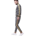 thumbnail image 2 of Men Jogging Suits Sets Mens Jogging Suit Tracksuit Plaid Print Zip Sweatshirt Top And Trouser Set, 2 of 8