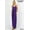 Purple, variant on Women V-NECK ADJUSTABLE STRAPS CAMI MAXI DRESS WITH SIDE POCKETS