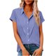 thumbnail image 1 of Camisas de Manga Larga para las Mujeres Suelto Ajuste Solapa Botón de Manga Corta Blusa de Túnica, Suaves Camisas de Manga Larga para las Mujeres Bajo Scrubs Desgaste de Verano Casual, 1 of 7