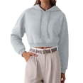 thumbnail image 4 of XUANTAOO Women's Hoodies Sweatshirts Long Sleeve Coats Relaxed Fit Casual Winter Outfit Clothes for Women, 4 of 5