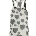 thumbnail image 2 of dirty violet Womens Hearts Tank Top, White, Medium, 2 of 2