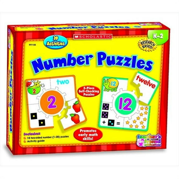 Scholastic 086281 Hands-On Learning Numbers Puzzles