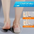 thumbnail image 4 of Concealed Footbed Enhancers Invisible Height Increase Silicone Insoles Pads, 4 of 5