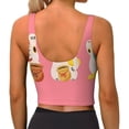 thumbnail image 2 of Yiaed Cute Cat Print Ladies Waistcoat Women Sports Vest Vest Sports Women Sports Top Yoga Vest for women-Small, 2 of 8