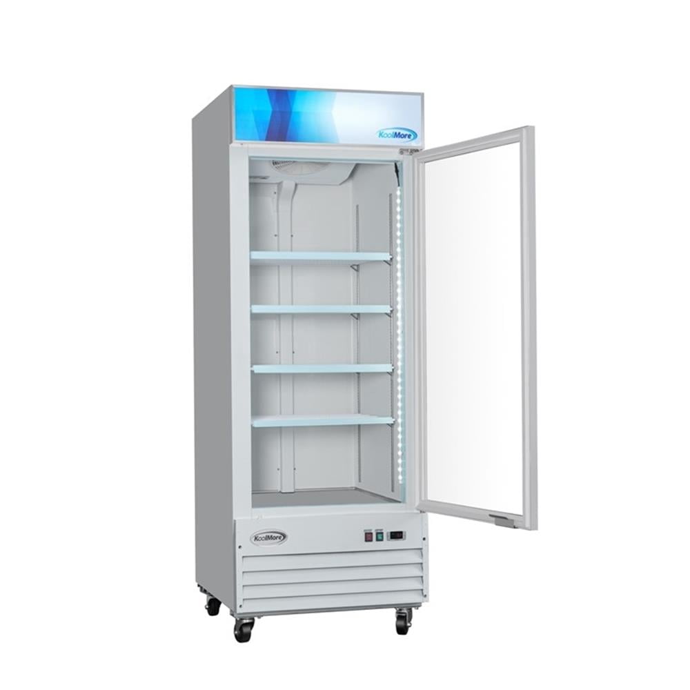 Pemberly Row 31" 1-Door Display Merchandiser Freezer 23 cu. ft. in White